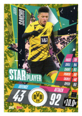 fotbalová kartička Topps Match Attax Champions League 2020-21 Star Player SP11 Jadon Sancho - Borussia Dortmund