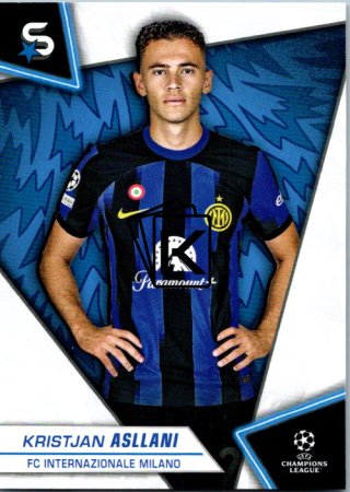 Fotbalová kartička 2023-24 Topps Superstars UEFA Club Competitions 65 Kristjan Asllani (FC Internazionale Milano)