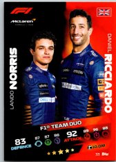 2021 Topps Formule 1 Turbo Attax 33 Team Duo Daniel Riccardo Lando Norris McLaren F1