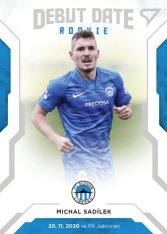 fotbalová kartička SportZoo 2020-21 Fortuna Liga Serie 2 Debut Date Rookie DR07 Michal Sadílek FC Slovan Liberec