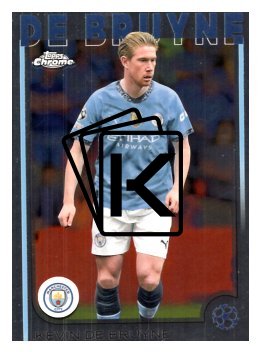 fotbalová kartička 2024-25 Topps Chrome UCC 17 Kevin De Bruyne, Manchester City