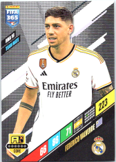 fotbalová karta Panini FIFA 365 2024 Adrenalyn RMA16  Federico Valverde Real Madrid CF Team Mate