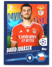 2023-24 Topps Champions League samolepka David Jurásek 1st sticker Lisabon