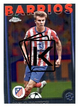 fotbalová kartička 2024-25 Topps Chrome 123 Pablo Barrios, Atlético de Madrid