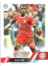 Fotbalová kartička 2022-23 Topps UEFA Club Competitions 197 Mathys Tel - FC Bayern München FS