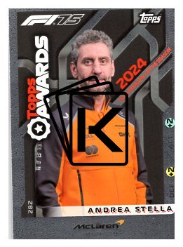 2025 Topps Turbo Attax F1  McLaren Topps Awards  282 Andrea Stella
