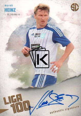 podepsaná karta 2025 Supr Cards Liga 100 HE-MAZ Marek Heinz 1.SC Znojmo FK gold /12