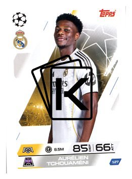 fotbalová kartička 2025-26 Topps Match Attax UCC 127 Aurélien Tchouaméndi (Real Madrid CF)