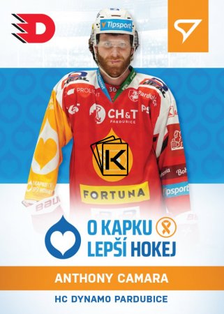 hokejová kartička 2021-22 SportZoo Live Tipsport Extraliga O Kapku Lepší Hokej  KN-03 Anthony Camara HC Dynamo Pardubice /41