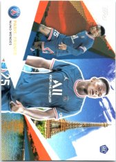 Fotbalová kartička Topps 2021-22 PSG Team Set Our City 22 Nuno Mendes RC