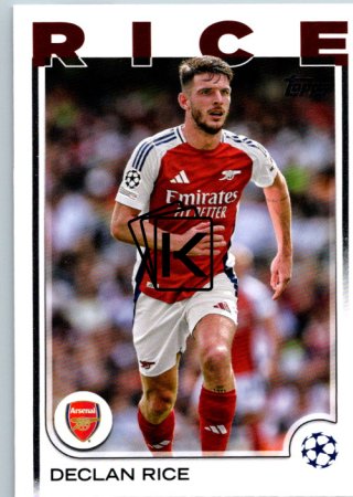 fotbalová kartička 2024-25 Topps UEFA Club Competitions Flagship 53 Declan Rice Arsenal FC