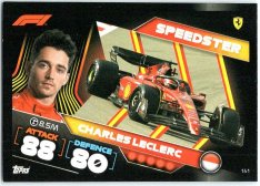 2022 Topps Formule 1Turbo Attax F1 Speedster 141 Charles Leclerc (Ferrari)