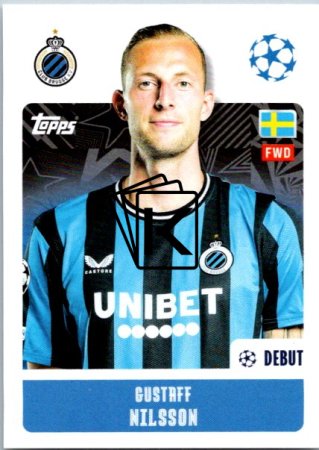 2024-25 Topps Champions League 159 Gustaf Nilsson (Club Brugge KV)