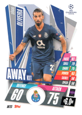 fotbalová kartička 2020-21 Topps Match Attax Champions League Extra Top Away Kit AK23 Sérgio Oliveira FC Porto
