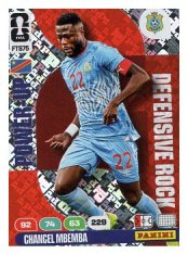 fotbalová kartička World Cup 2026 Adrenalyn XL Defensive Rock  FTS75.  Chancel Mbemba (Congo DR)
