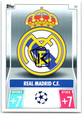 fotbalová kartička 2021-22 Topps Match Attax UEFA Champions 226 Real Madrid CF Logo