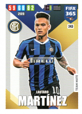 Fotbalová kartička Panini Adrenalyn XL FIFA 365 - 2020 Team Mate 243 Lautaro Martínez Inter Milan