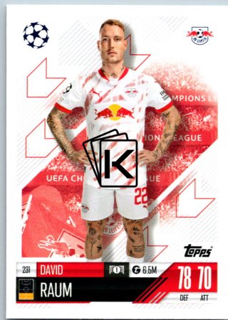 fotbalová kartička 2024-25 Topps Match Attax UEFA Club Competitions 230 Benjamin Henrichs (RB Leipzig)