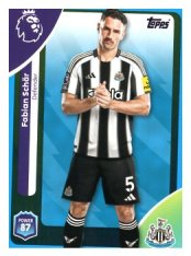fotbalová kartička 2025-26 Topps  Premier League 221 Fabian Schär (Newcastle United)-PARALLEL Blue