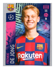 2019-20 Topps Champions League samolepka 51 Frenikie De Jong FC Barcelona
