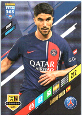 fotbalová karta Panini FIFA 365 2024 Adrenalyn XL PSG9	Carlos Soler Paris Saint-Germain Team Mate