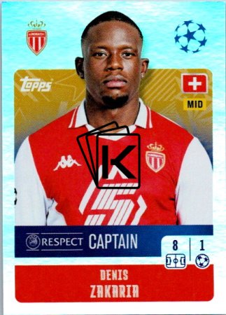 2024-25 Topps Champions League 53 Denis Zakaria (AS Monaco)