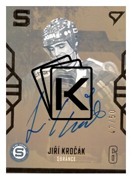 Podepsaná Hokejová kartička SportZoo 2022-23 Klub Legend KL-JK Jiří Kročák HC Sparta Praha