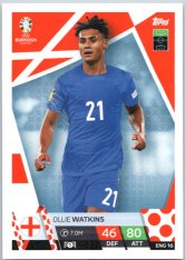 fotbalová karta Topps Match Attax EURO 2024 ENG16 Ollie Watkins (England)