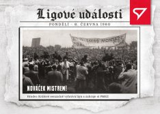 fotbalová kartička 2023 Sportzoo Dekády Ligové události LU-004 NOVÁČEK MISTREM!