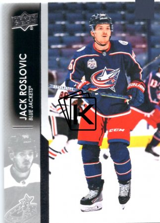 hokejová karta 2021-22 UD Series One 56 Jack Roslovic - Columbus Blue Jackets