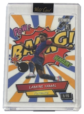 limitovaná karta 2025 Wild Card Alumination Comix Bang Lamine Yamal RC 1/15