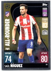 fotbalová kartička 2021-22 Topps Match Attax UEFA Champions All-Rounder Saul Niguez Atletico de Madrid