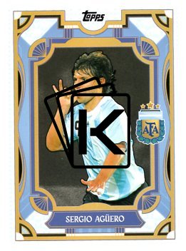 fotbalová kartička 2024-25 Topps Argentina Argentine Tango 40 Sergio Agüero