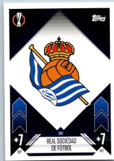 fotbalová kartička 2024-25 Topps Match Attax UEFA Club Competitions 280 Team Badge (Real Sociedad de Futbol)