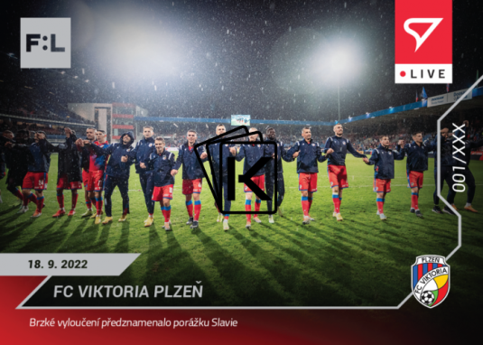 fotbalová kartička SportZoo 2022-23 Live L-042 FC Viktoria Plzeň /40