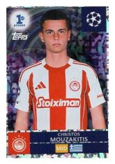 2025-26 Topps Champions League  Parallels Chrome 288 Christos Mouzakitis (Olympiacos)