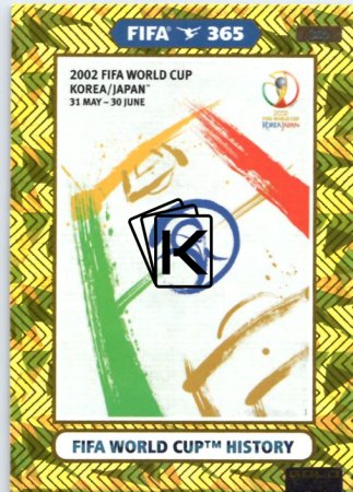 fotbalová karta Panini Adrenalyn XL FIFA 365 2021 FIFA World Cup History 386 Korea Japan 2002