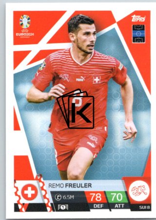 fotbalová karta Topps Match Attax EURO 2024 SUI8 Remo Freuler (Switzerland)