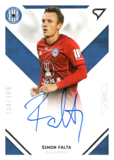 podepsaná fotbalová kartička SportZoo 2020-21 Fortuna Liga Signed Stars Level 1 SS1-24 Šimon Falta SK Sigma Olomouc /199
