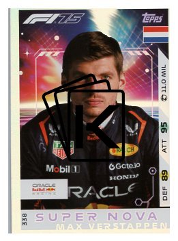2025 Topps Turbo Attax F1 Oracle Red Bull Racing Supernova 338 Max Verstappen