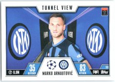 2023-24 Topps Match Attax EXTRA UEFA Club Competition Tunnel View 133 Marko Arnautović (FC Internazionale Milano)