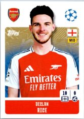 2024-25 Topps Champions League 47 Declan Rice (Arsenal)