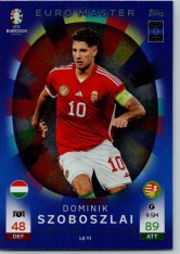 fotbalová karta Topps Match Attax EURO 2024 EURO Master Limited Edition LE 11.  Dominik Szoboszlai (Hungary)