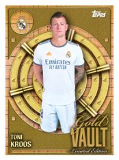 fotbalová kartička 2025-26 Topps Team set Real Madrid CF Gold Vault GV-4 Toni Kroos
