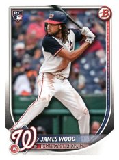 Baseballová karta 2025 Bowman 29 James Wood, Washington Nationals RC