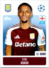 2024-25 Topps Champions League 67 Ezri Konsa (Aston Villa)