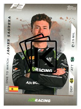 2025 Topps Turbo Attax F1 Aix Racing F3 Ones to Watch HP 236 Javier Sagrera