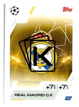 fotbalová kartička 2025-26 Topps Match Attax UCC 118 Team Logo (Real Madrid CF)