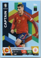 fotbalová karta Topps Match Attax EURO 2024 ESP18 Álvaro Morata (Spain)  -  Captain