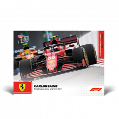 kartička Formule 1 Topps Now 2021 59 Carlos Saniz Ferrari
